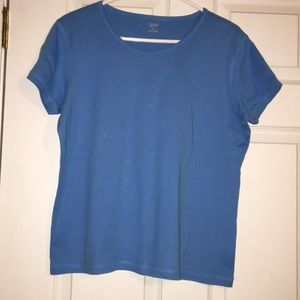Blue short sleeve top